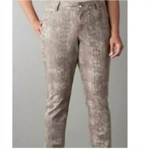 NWT Lane Bryant Women's Snake Skin Printed Skinny Jeans Size 26